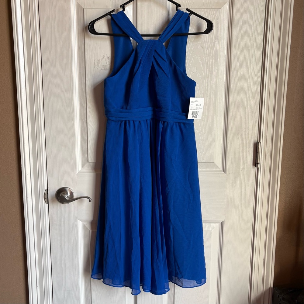 DAVID’S BRIDAL Chiffon Crinkle Dress - Picture 8 of 14